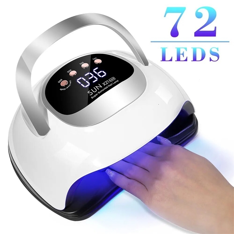 Professional UV LED Nail Lamp 320W72LEDs Nail Dryer Light For Manicure Drying Gel Nail Polish Sensor Nails Art Tools 240626
