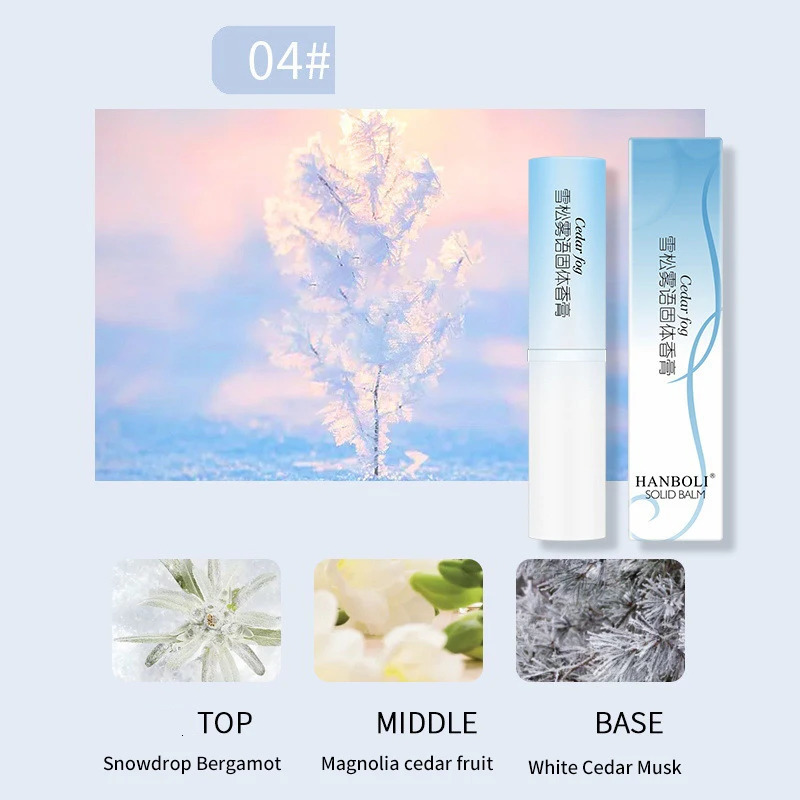 Natural Solid Portable Perfume Solid Balm Long Lasting Fresh Light Fragrance Stay Solid Perfume Body Makeup Durability 240626