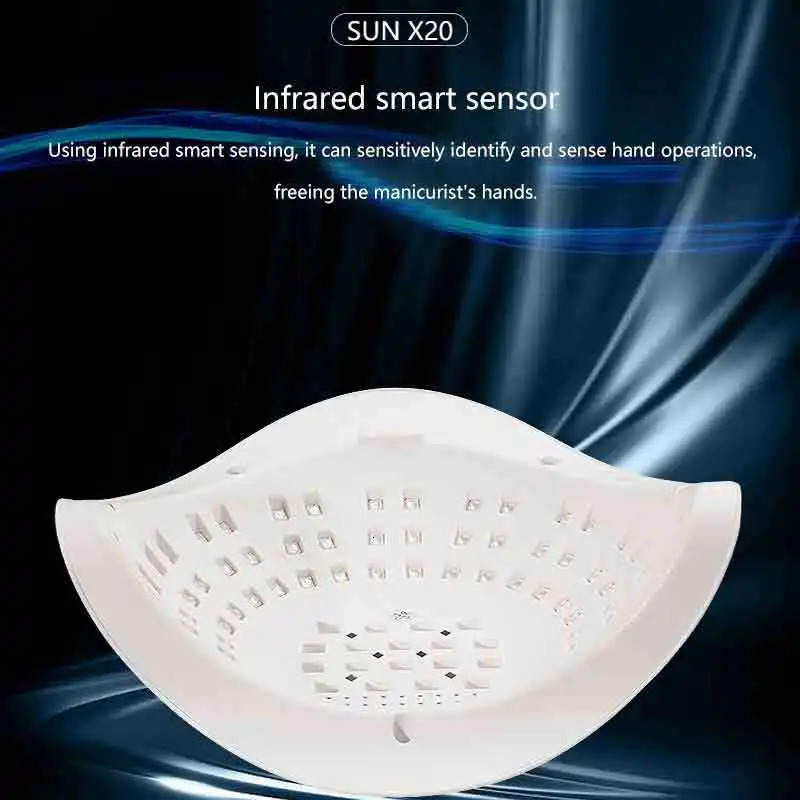 320W Nail Dryer Machine 72 LED/UV Beads Professional Fast Drying Red Light Nail Lamp Manicure Tool Salon Equipment 240626