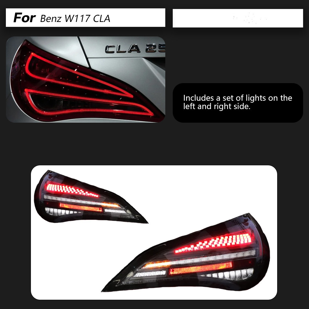 For BENZ W117 CLA LED Tail Light 2013-20 19 CLA180 CLA220 CLA260 LED Car Stop Light Reversing Light Brake Light Accessories
