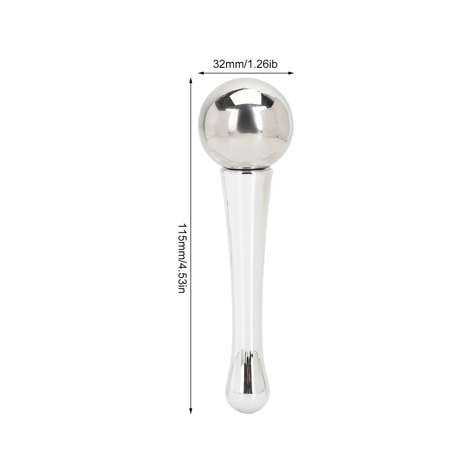 Cooling Globe 32mm Stainless Steel Ice Globe Reduce Swelling s Massage Portable Eye Roller Stick Skin Care Supplies 240626