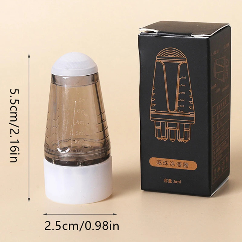 6ml Scalp Applicator Mini Head Massager Roller Ball Brush Essential Oil Medicine Liquid Applicator Massage Comb 240626