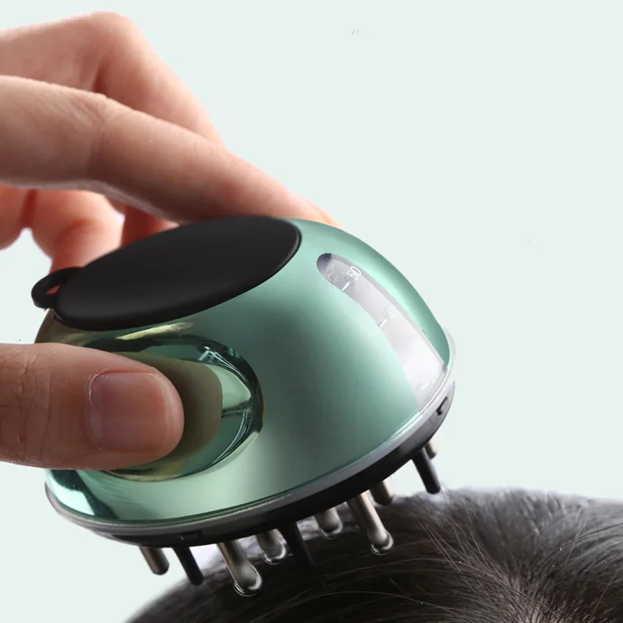 Scalp Applicator Comb Massage Head Regrowth Treatment Serum Essential Oil Brush for Prevent Hair Loss Care 240626