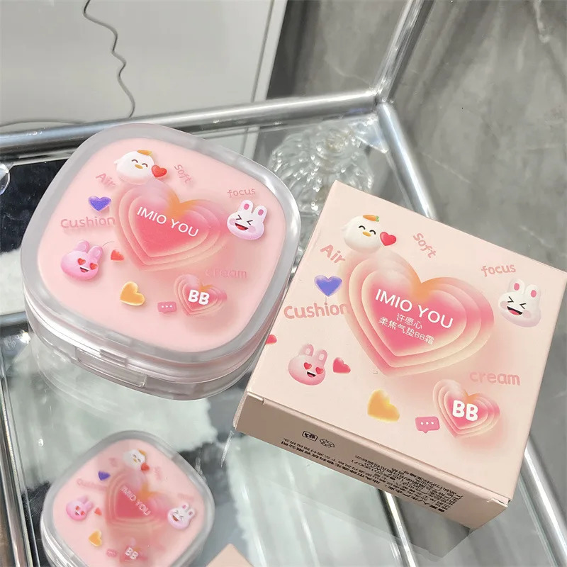 IMIO YOU Skin Nourishing Air Cushion BB CC Cream Concealer Lasting Moisturizing Liquid Foundation Mixed Oil Dry Skin 240626