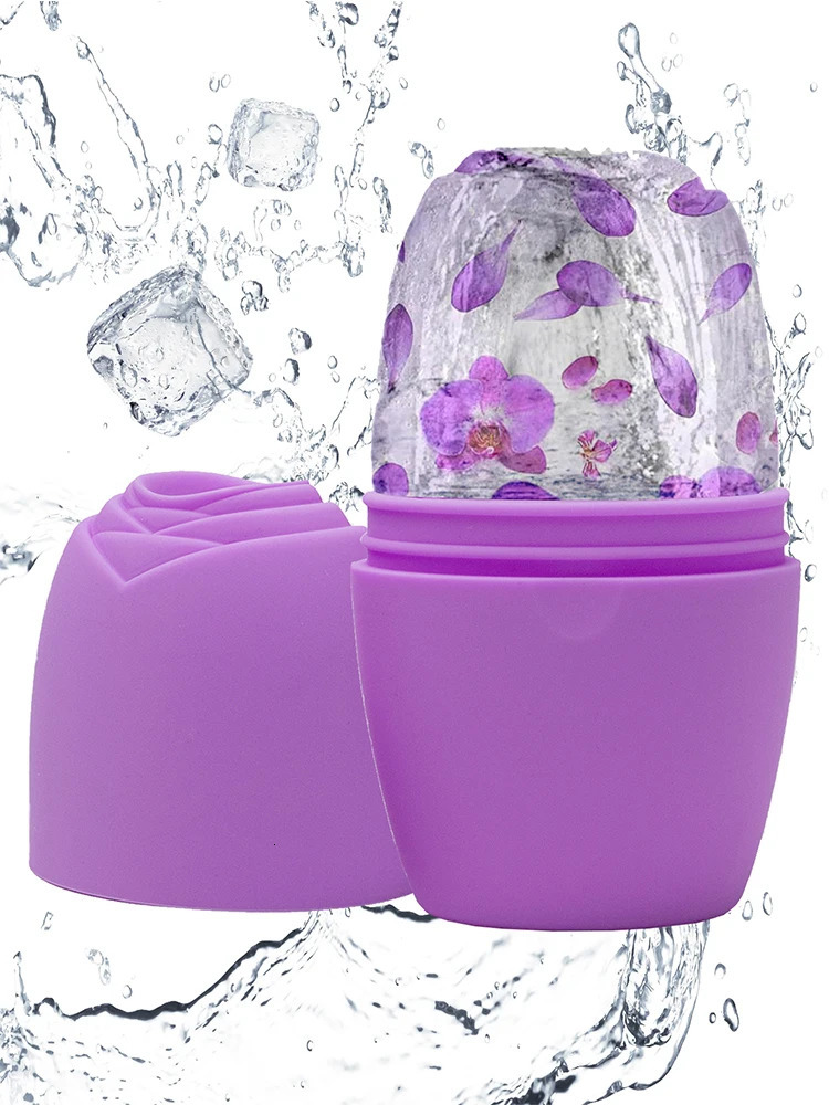 Silicone Ice Cube Trays Beauty Ice Ball Face Massager Con Eye Roller Treatment Reduce Skin Care 240626