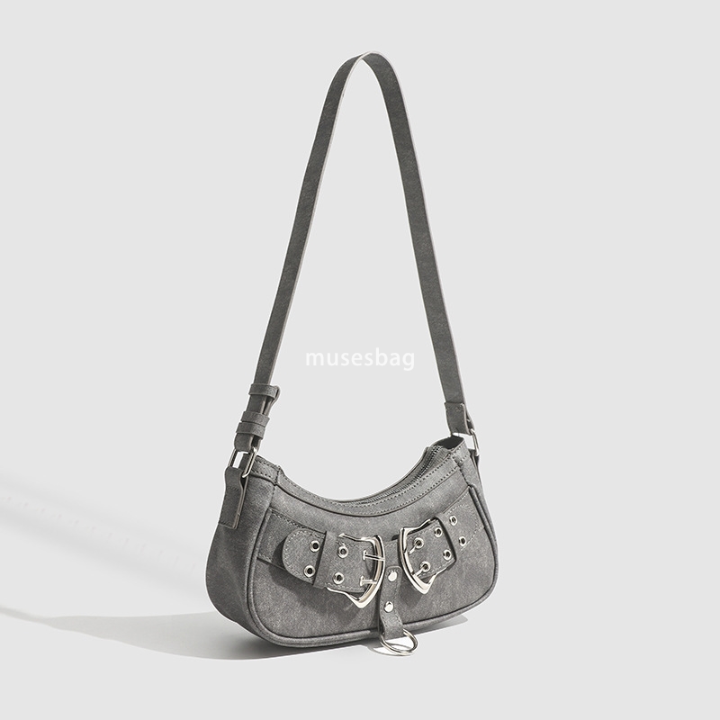 Street trend niche design American sweet and cool spicy girl fashion niche underarm bag fashion trendy bag women's new casual versatile shoulder 