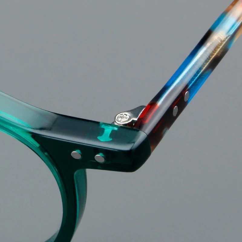 Eyeglass Frame F. DRACON Plate Glasses Frame Fashionable Retro Mens Glasses Frame Anti Blue Light Optical Prescription Glasses Mens 5805 y240627 - view 4