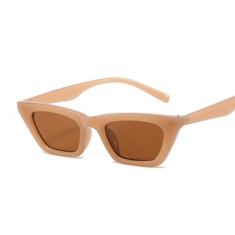 Vintage Cat Eye Sunglasses Woman Retro Shades Black Sun Glasses Female Fashion Small Frame Mirror Square Oculos De Sol 240626
