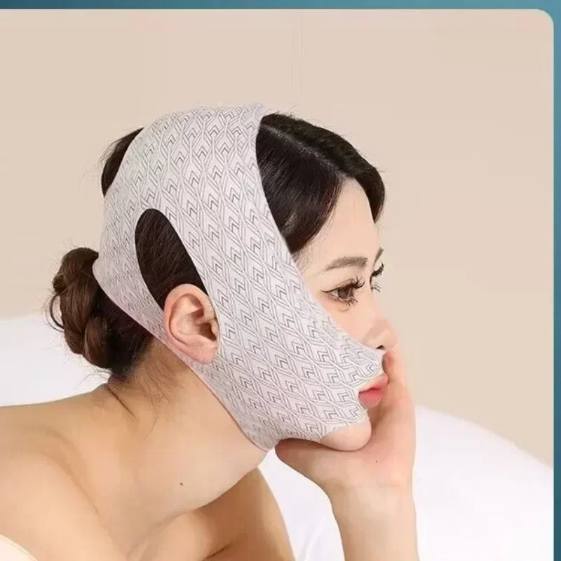 Chin Cheek Slimming Bandage V Shaper Line Mask Face Anti Strap Band Sleeping Health Beauty Skin Care Tool 240626