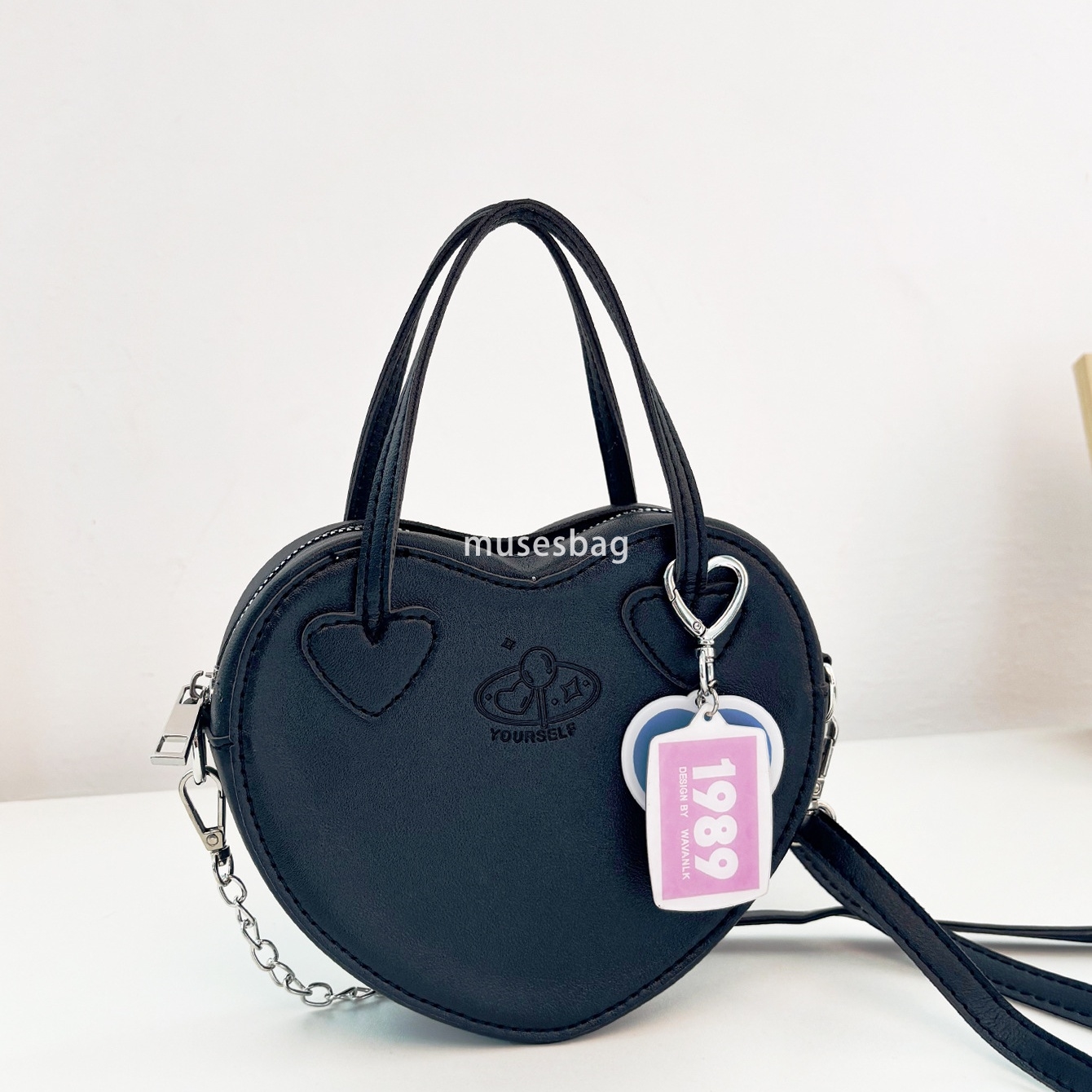 New street trend niche design with cheese and milk candy homemade sweet girl crossbody bag playful peach heart handbag mini heart shaped bag