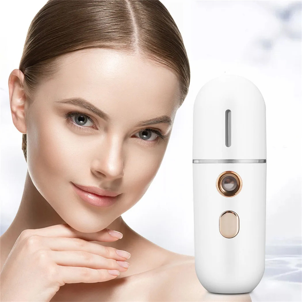 CkeyiN 30ml Mini Steamer Mist Sprayer Nano Hydrating Face Mist Spray Bottle Humidifier Spa Skin Care 240626