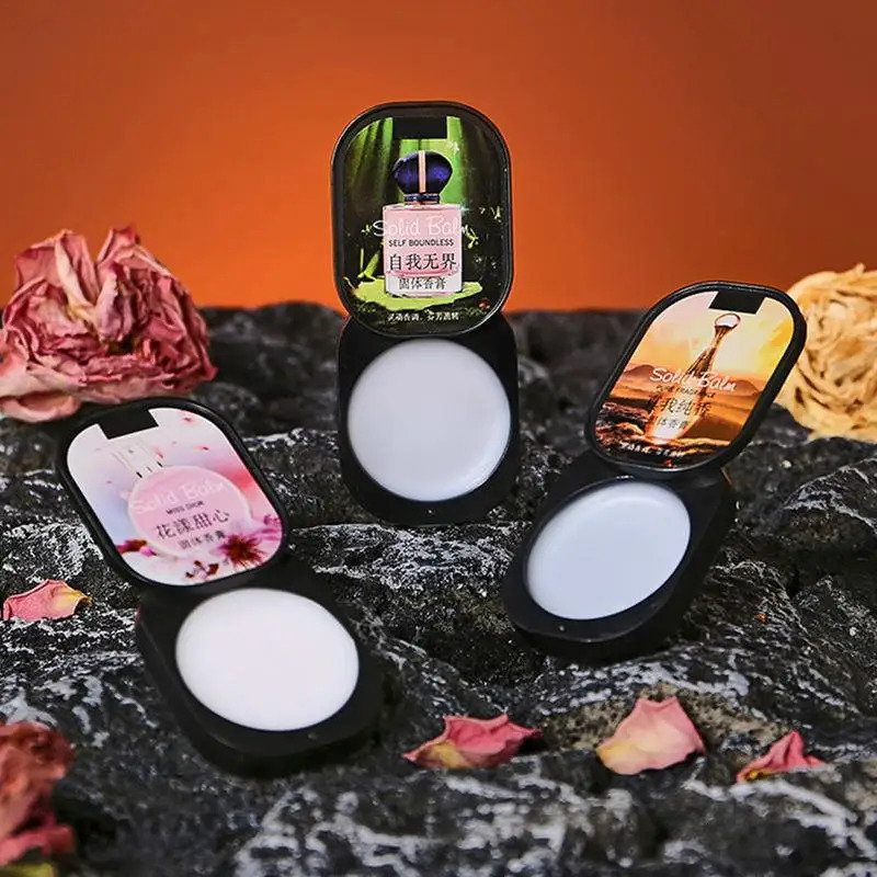 Long Lasting Solid Perfumes Set Fragrance For Women Men Balm Fresh Portable Natural Body Antiperspirants Solid Balm 240626