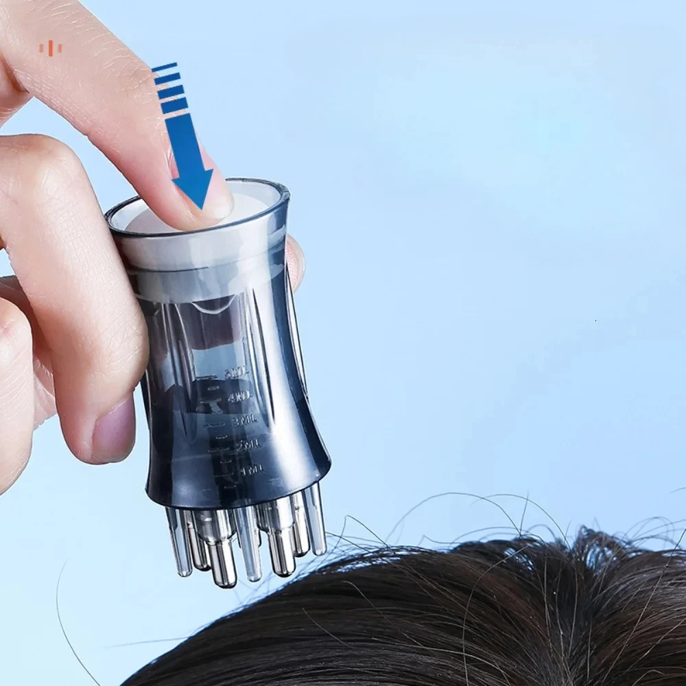 Applicator Liquid Comb Portable Massage Comb Essential Oil Liquid Guiding Massager Anti Hair Loss Scalp Care Tools 240626
