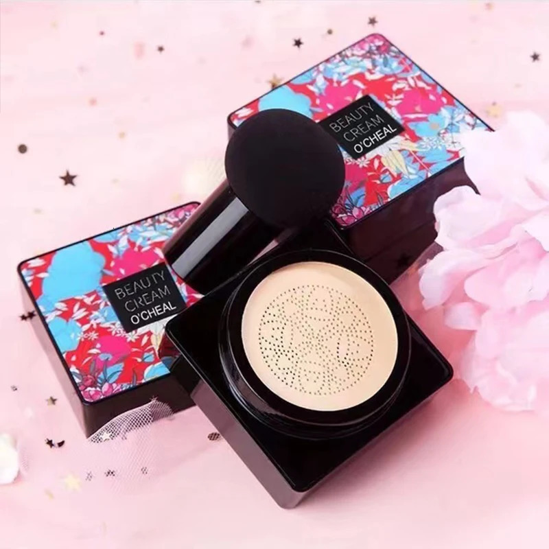 Mushroom Head Air Cushion CC Cream Foundation Concealer Oil-control BB Cream Face Base Makeup Cosmetics Moisturizing 240626