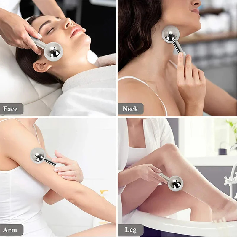 Globes Cooling Roller Ball Ice Globes For Face Eyes Body Face Cooling Skin Care Massage for Puffiness Skin Care Device 240626