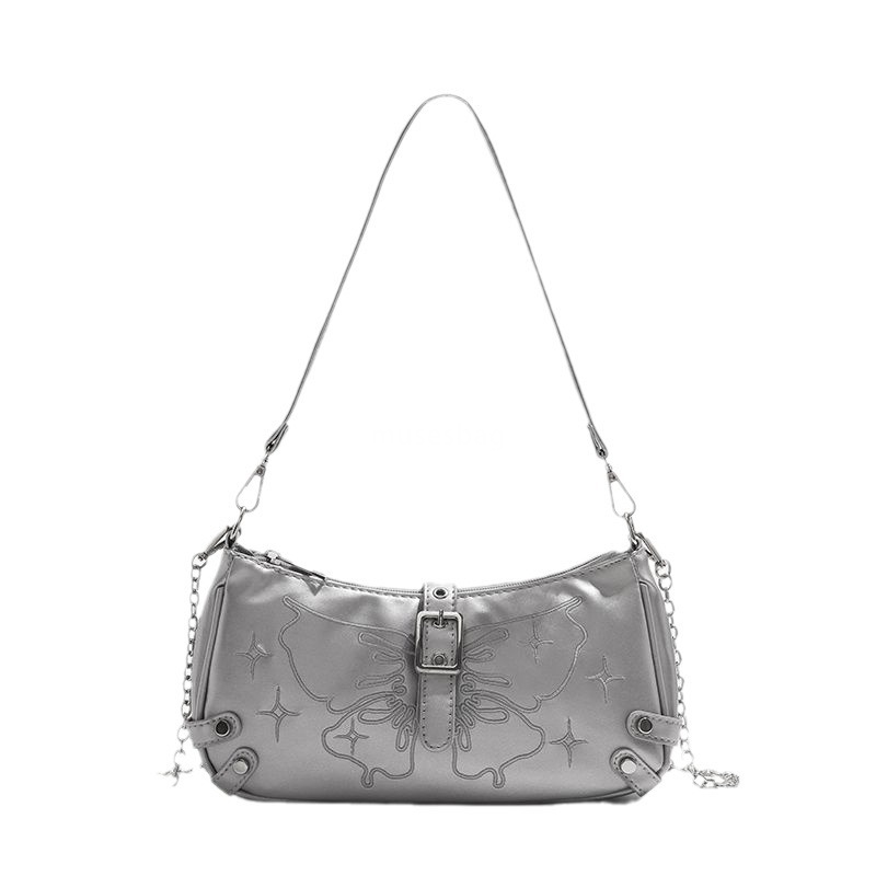 Internet celebrity high-end texture stick bag y2k sweet and cool spicy girl underarm bag women's new niche one shoulder crossbody bag