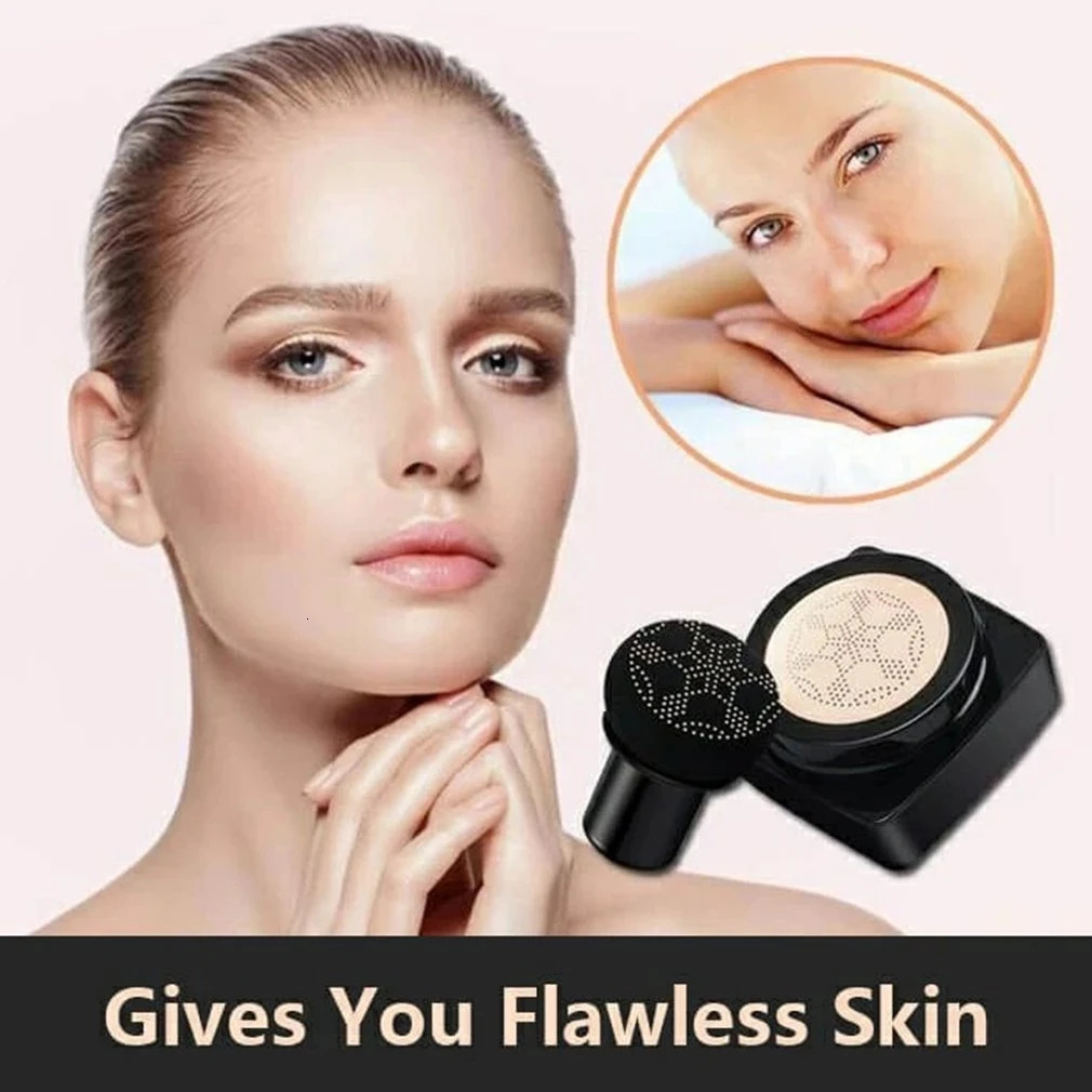 BB Air Cushion Foundation Mushroom Head CC Cream Conce Concealer Foundation Cream Brighten Skin Tone Beauty Foundation Crea 240626