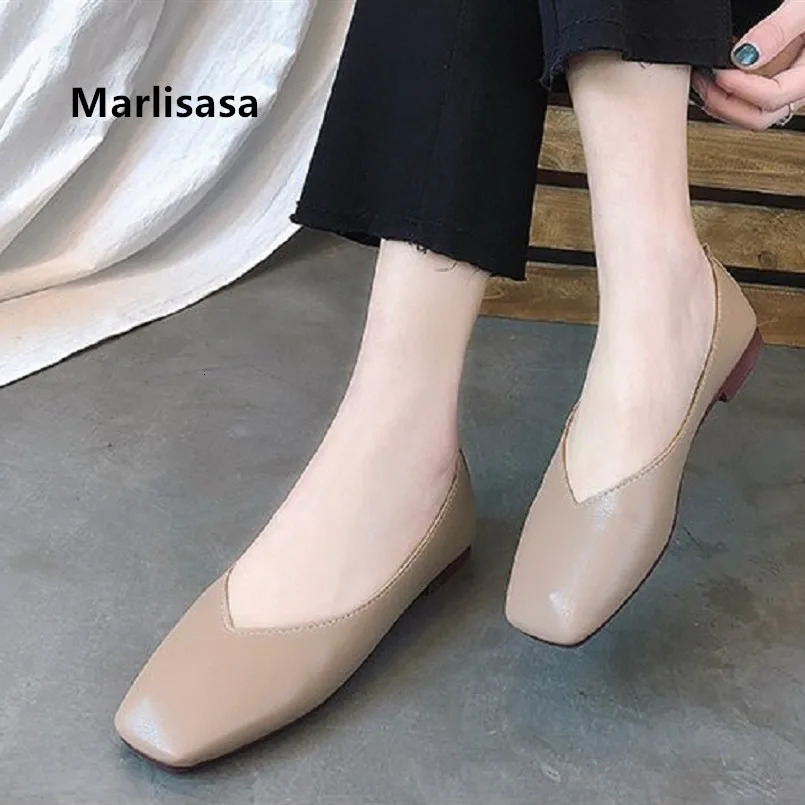 Marlisasa Women Cute Light Weight Spring Slip on Flat Shoes Lady Casual Brown Office Flats Summer Shoes Zapatos De Mujer F5268 240627