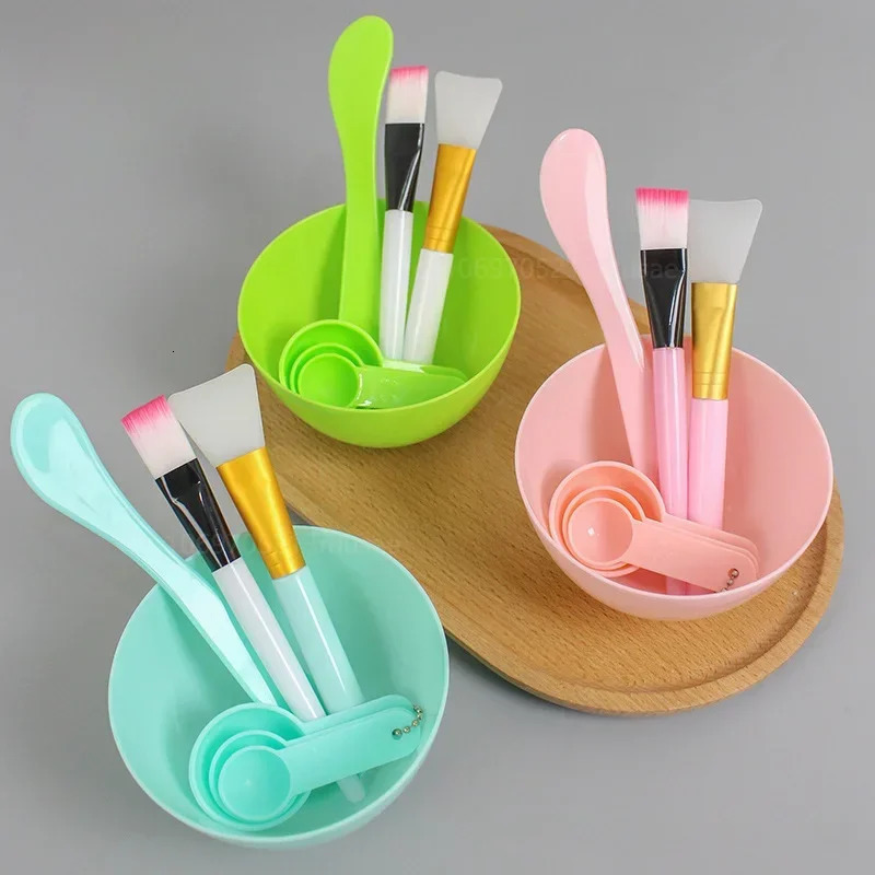 Brush Mask Bowl Spoon Set Mask Brush Bar DIY Beauty Tools Mixing Tools Skin Care Makeup Supplies Woman Tools 240626