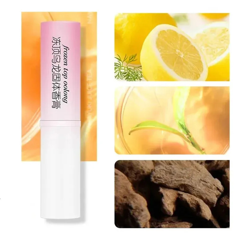 Flower Peach Fragrances Solid Perfumes Balm Women Men Mini Portable Mild Lasting Aroma Fragrances Body Antiperspirants 240626