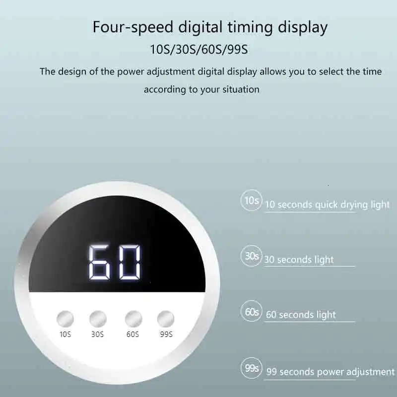 320W Nail Dryer Machine 72 LED/UV Beads Professional Fast Drying Red Light Nail Lamp Manicure Tool Salon Equipment 240626