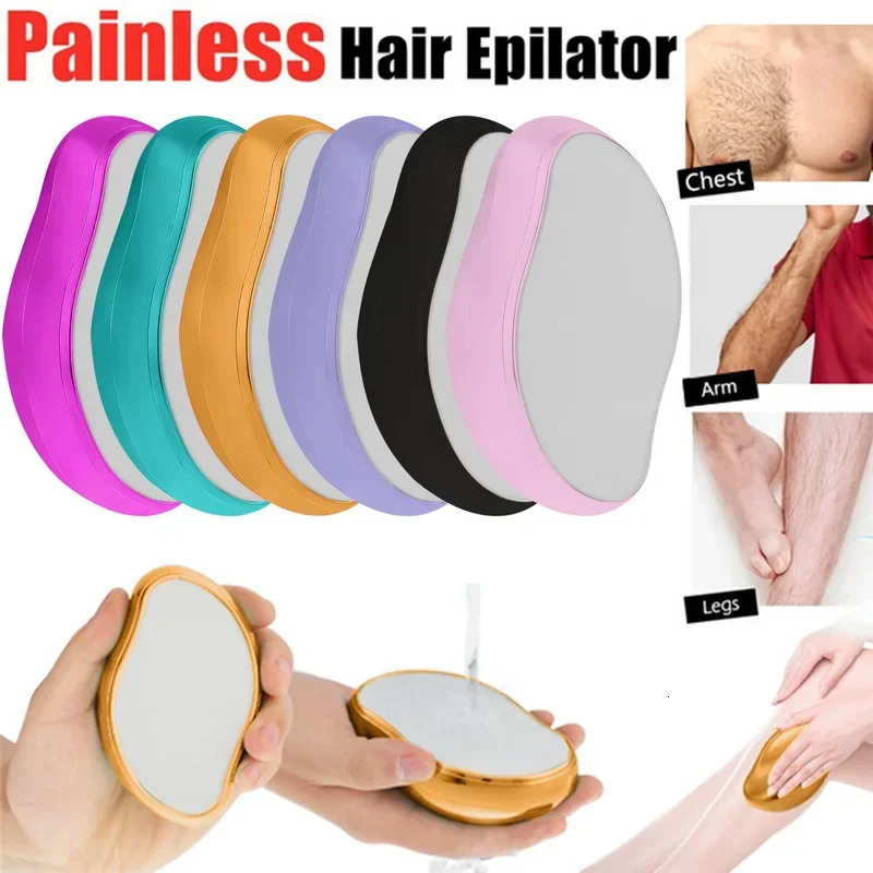 Painless Physical Epilator Epilators Crystal Hair Laor Eraser Safe Easy Clean Reusable Body Beauty Depilation Tools 240626