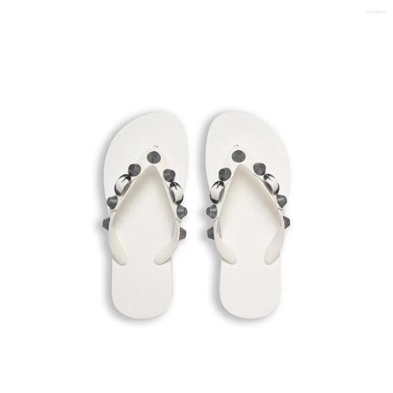 Sandals 2024 Summer Flat Ins Flip-ps Non-slip Breathable Beach Clip Feet Lovers A Generation Of Hair