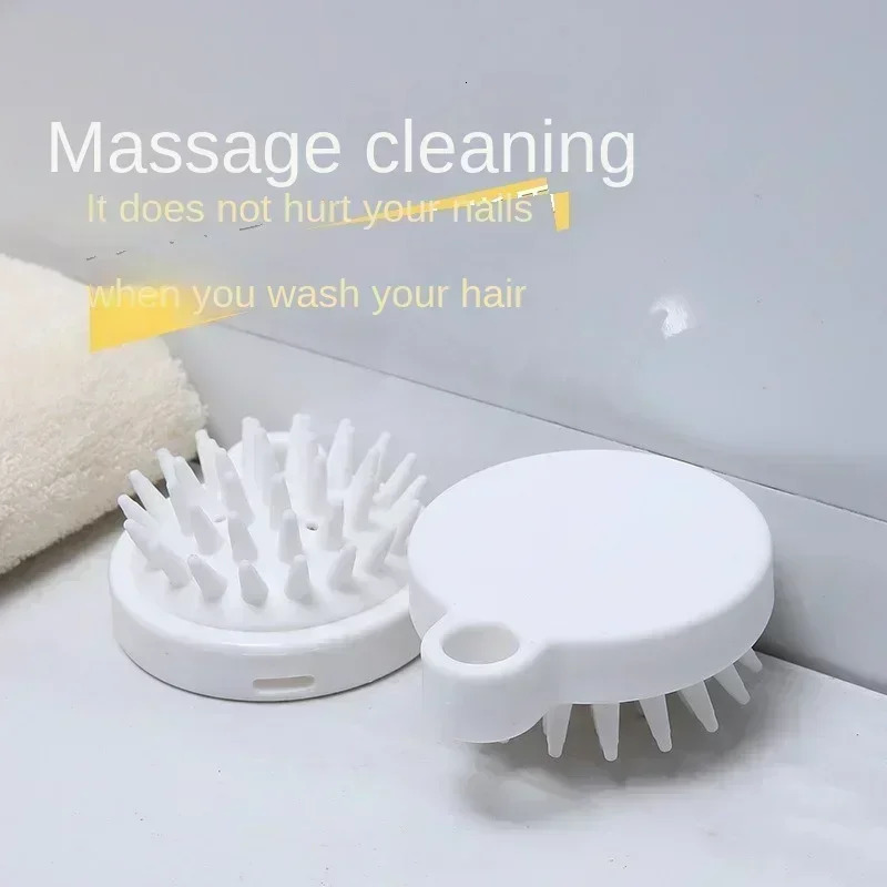 1Pcs Hair Makes Hair Smooth Stimulates Growth Brushes Soft Silicone Hair Brush Massage Comb Head Cleaning Scalp Applicator 240626