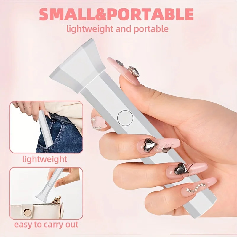 Portable Nail Dryer Lamp LED Nail Light For Curing All Gel Polish USB Rechargeable Quick Dry Manicure Machine Nail Art Tools 240626