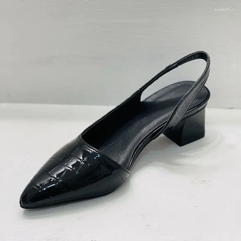 Dress Shoes Vintage Pointed Toe Women Pumps Spring Summer Party Dancing Heel Sandals Sadalias Femininas