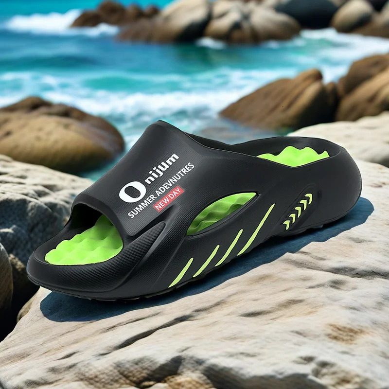 Men Slippers Summer Platform Slides Sandals EVA Softsole Shoes Indoor Outdoor Walking Beach Flip Flops 240705
