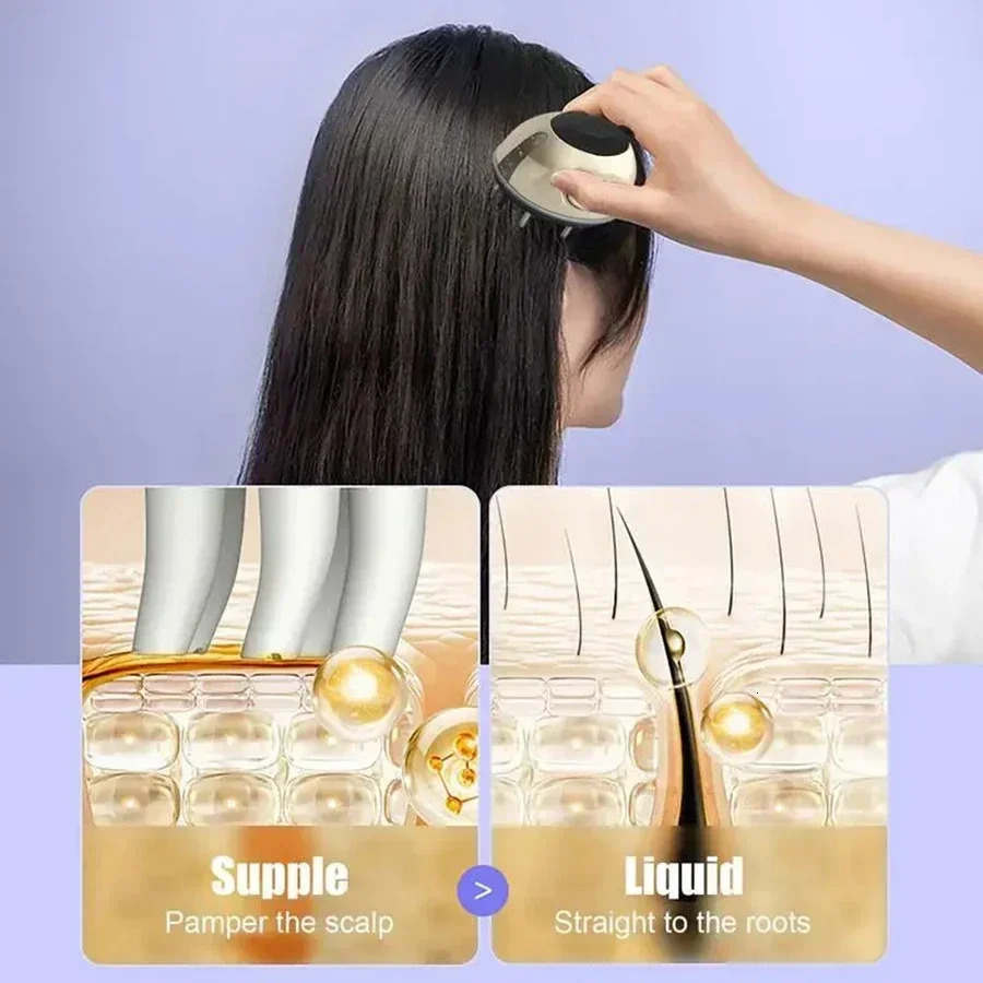 Scalp Applicator Comb Massage Head Regrowth Treatment Liquid Serum Essential Oil Brush for Prevent Hair Loss Care 240626