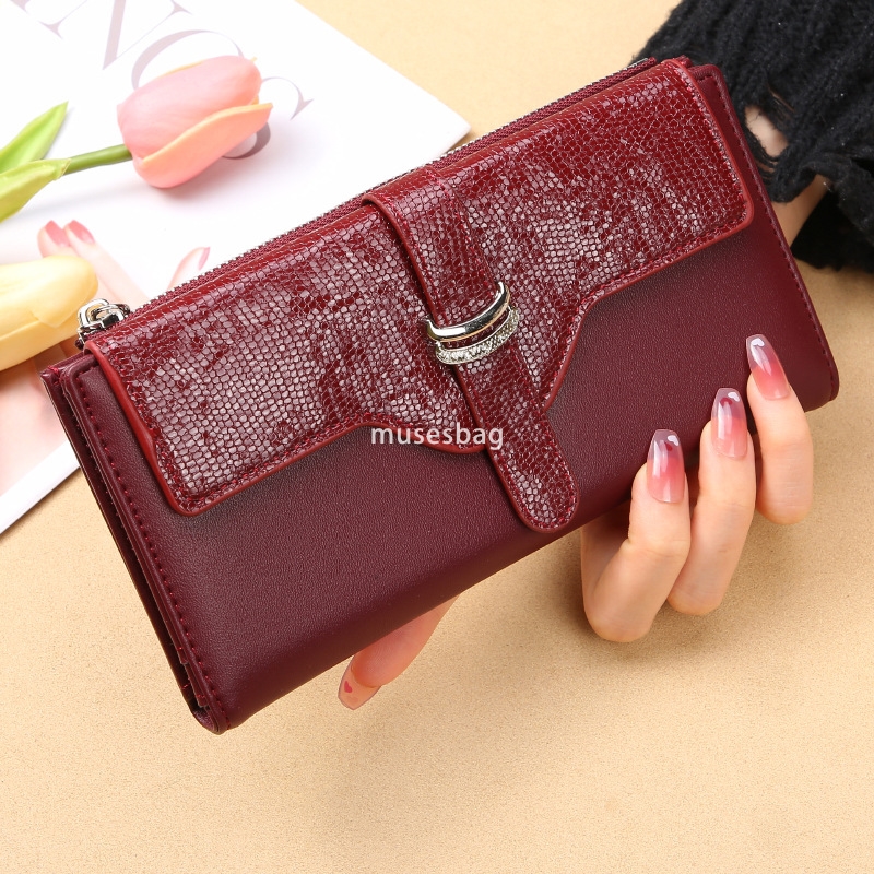 Fashionable women's designer classic high-end new wallet long new fashionable ins trendy retro practical large capacity handbag coin bag