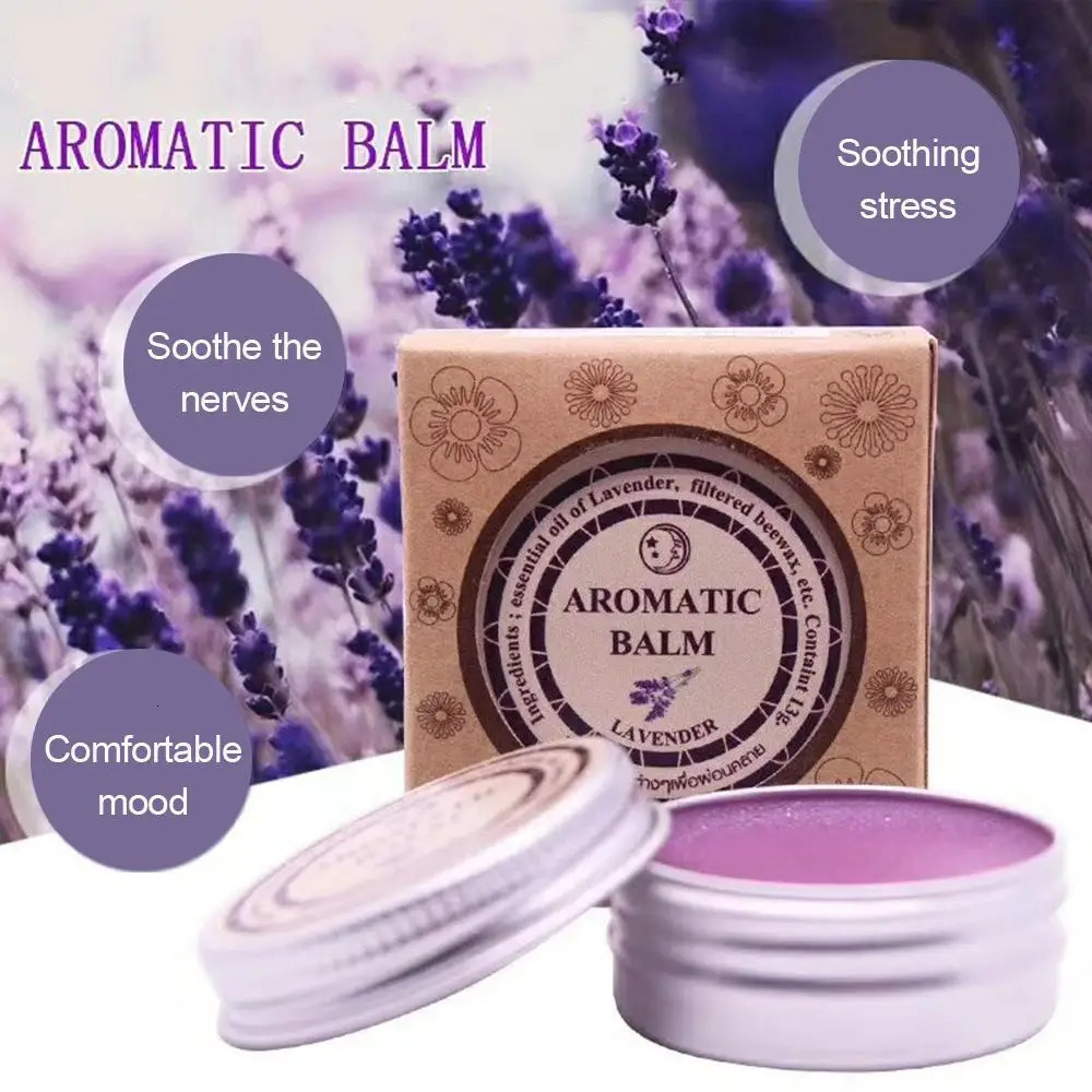 Effective Lavender Aromatic Balm Help Improve Sleep Soothing Cream Essential Oil Insomnia Relieve Stress Anxiety Cream 240626
