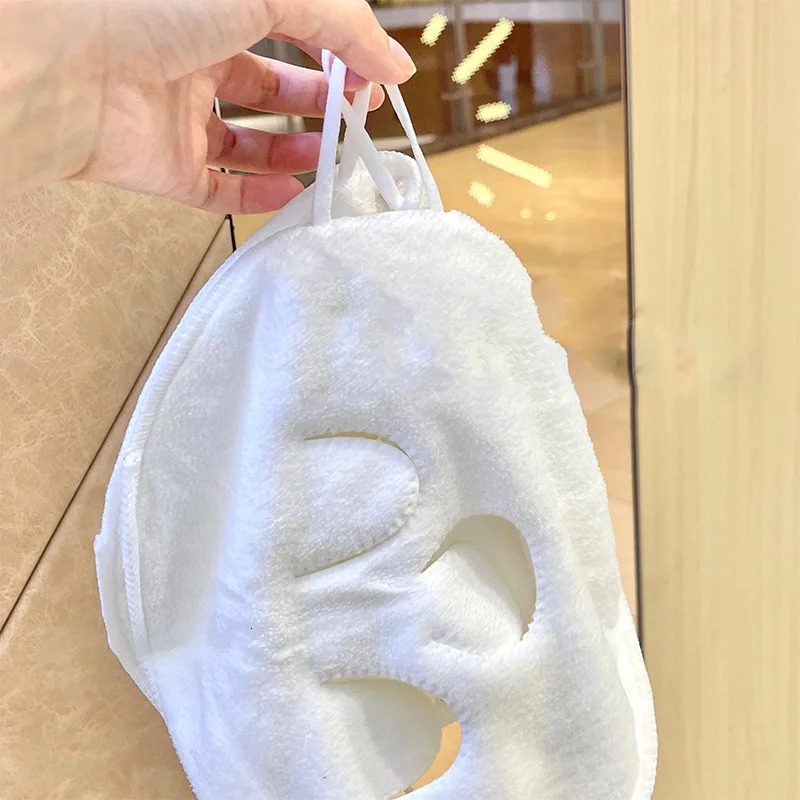 Skin Care Mask Cotton Compress Towel Wet Compress Steamed Face Towel Opens Skin Pore Clean Compress Beauty Care Tools 240626