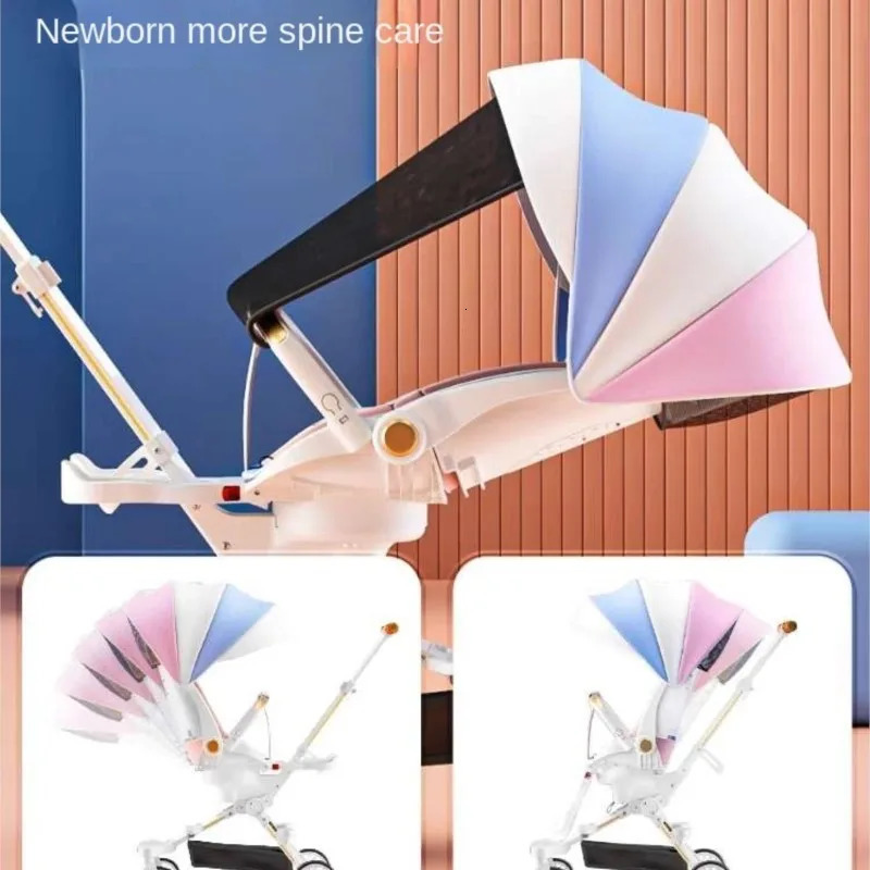Baby stroller sun umbrella childrens chair tent rain and wind proof universal canopy adjustable sun visor UV protection 240617
