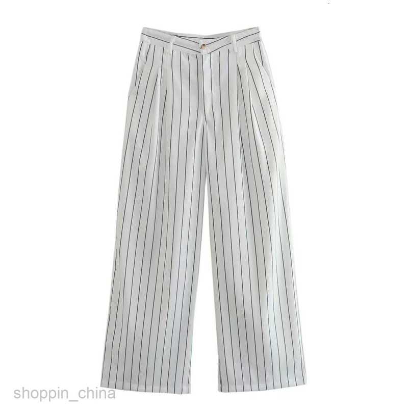 Basic Casual Dresses Women Summer New Women's striped suit jacket+vest pants set w050 9681