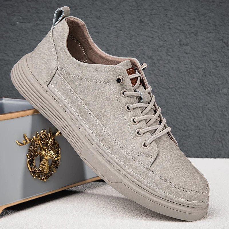 Men Leather Casual Flat Shoes Classic Fashion Spring Summer Autumn Winter Big Size 47 240626