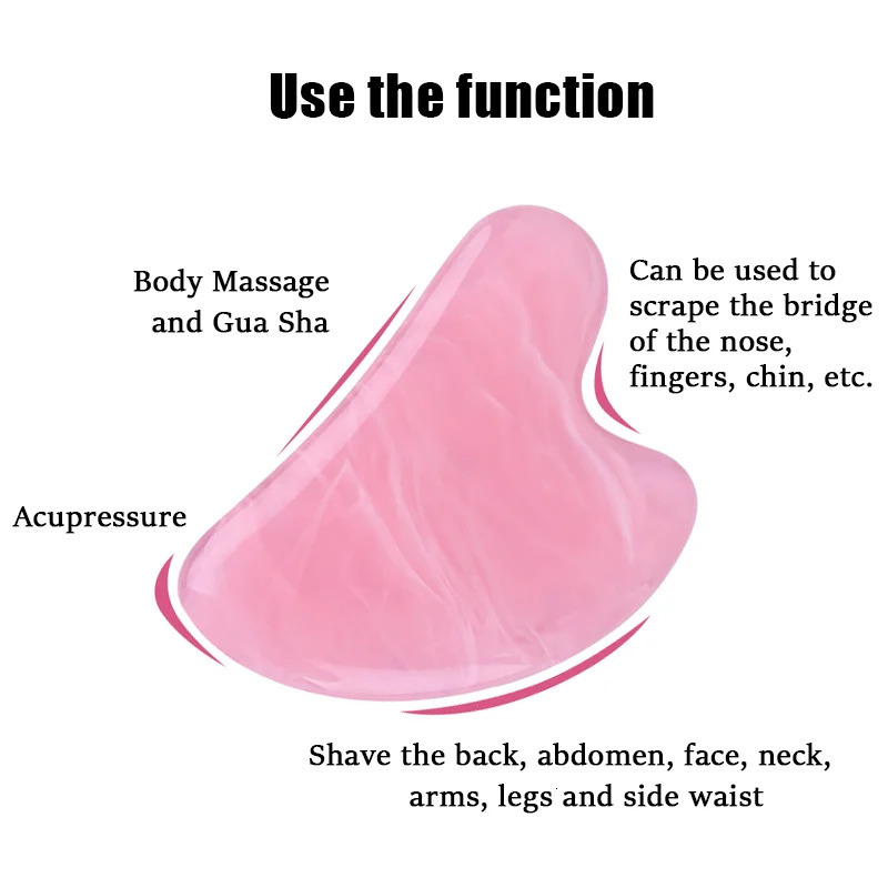 Resin Guasha Scraper Massager Gouache Scraper Face Massage Acupuncture Gua Sha Board Acupoint Eye Care SPA 240626
