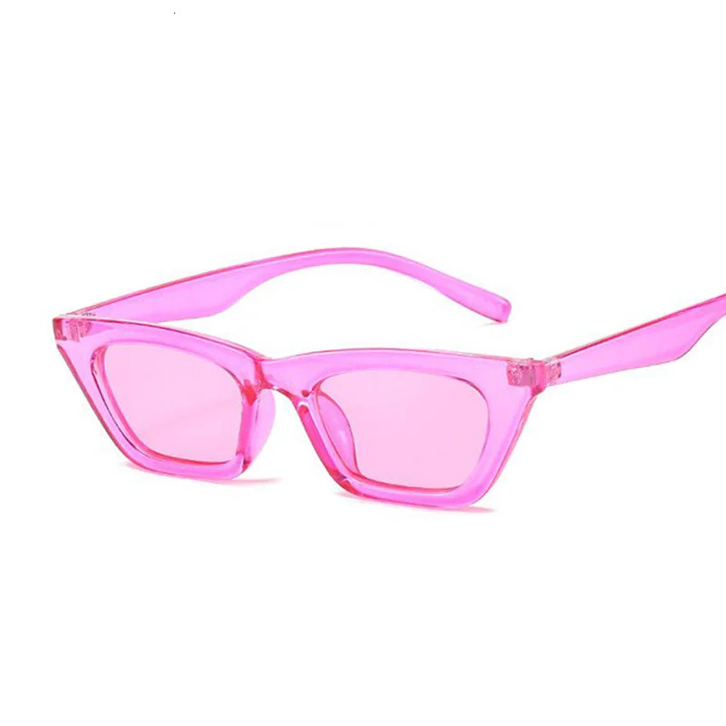 Vintage Cat Eye Sunglasses Woman Retro Shades Black Sun Glasses Female Fashion Small Frame Mirror Square Oculos De Sol 240626