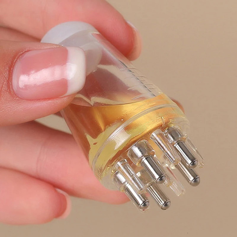 6ml Scalp Applicator Mini Head Massager Roller Ball Brush Essential Oil Medicine Liquid Applicator Massage Comb 240626