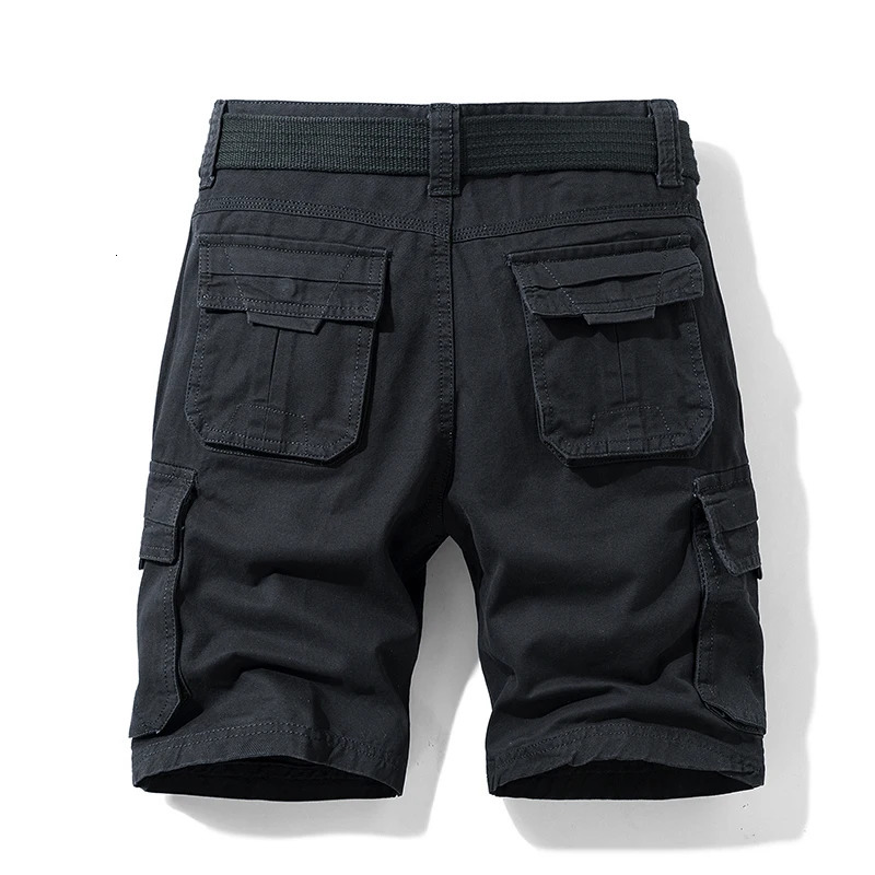 Mens Summer Green Tactical Cargo Shorts Fashion Cotton Casual Military Short Pants Men Loose Pocket 240620