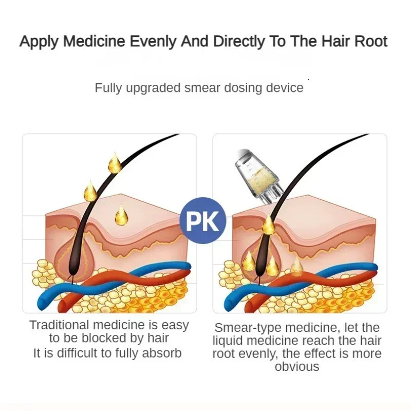 Scalp Applicator Liquid Comb Portable Mini Massage Comb Essential Oil Liquid Guiding Massager Anti Hair Loss Scalp 240626