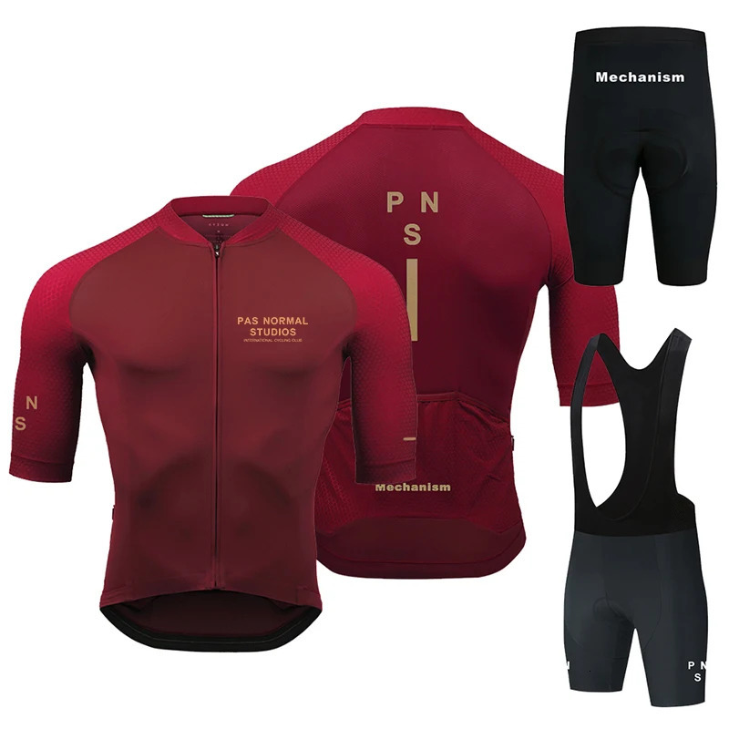 Pns Summer Team Bicycle Clothing Men Road Bike Wear Racing Clothes Breathable Cycling Jersey Set Ropa Ciclismo Maillot 240620