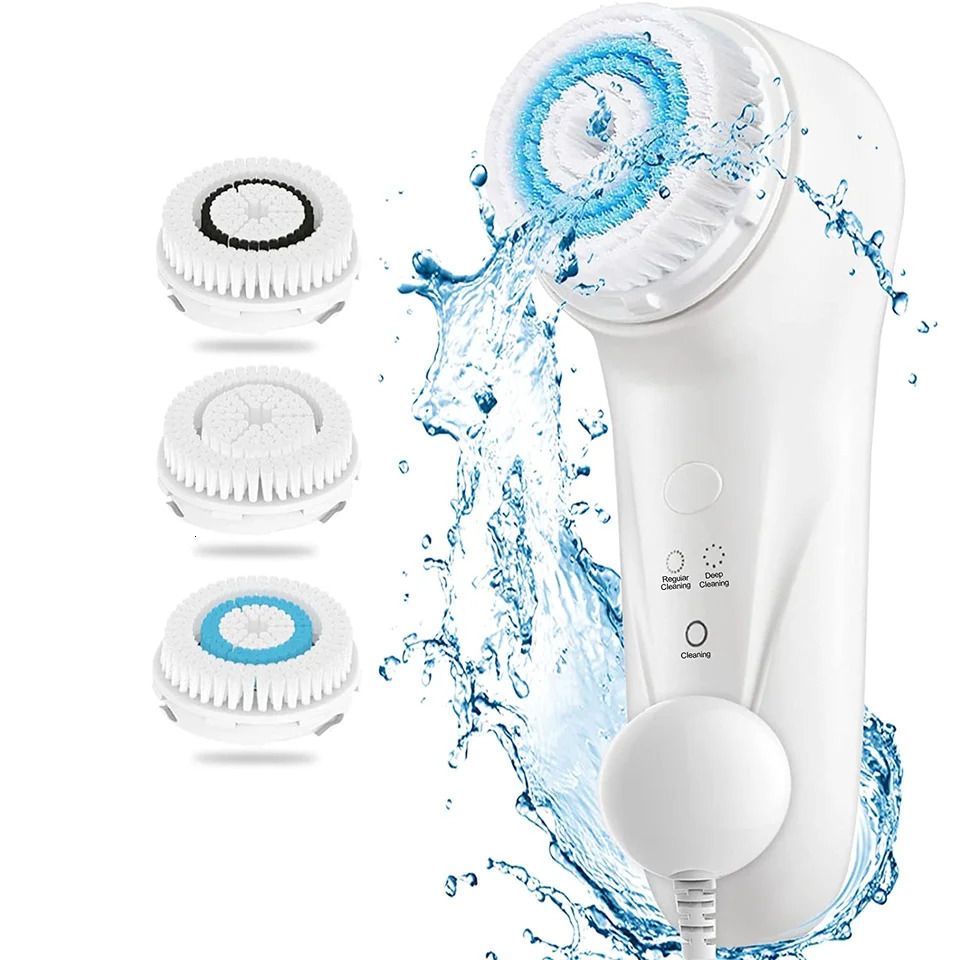 Sonic Vibrating Cleansing Brush Face Skin SPA Deep Scrubber Skin Care For Cleaning Exfoliating Makeup r Beauty Tool 240626