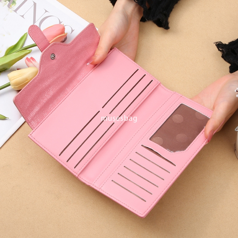 Fashionable women's designer classic high-end new wallet long new fashionable ins trendy retro practical large capacity handbag coin bag