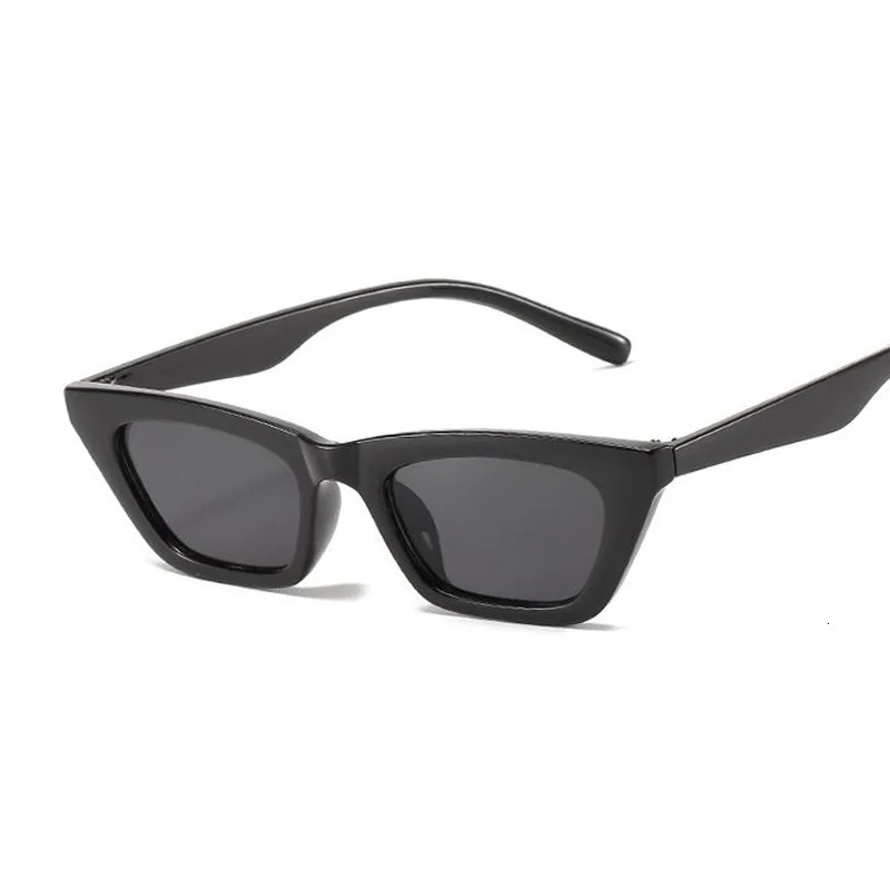 Vintage Cat Eye Sunglasses Woman Retro Shades Black Sun Glasses Female Fashion Small Frame Mirror Square Oculos De Sol 240626