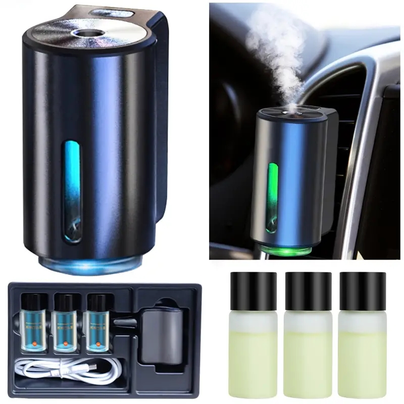 Car Aroma Diffuser Aromatherapy Spray Freshener Machine Air Conditioning Vents Essential Car Oil Diffuser