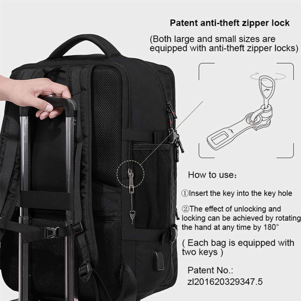Anti-theft Expandable 15.6 Inch Laptop Men Waterproof Multifunctional Backpack Business Mochila USB Charging School Bag H6.27#41 ddmy 5dc1