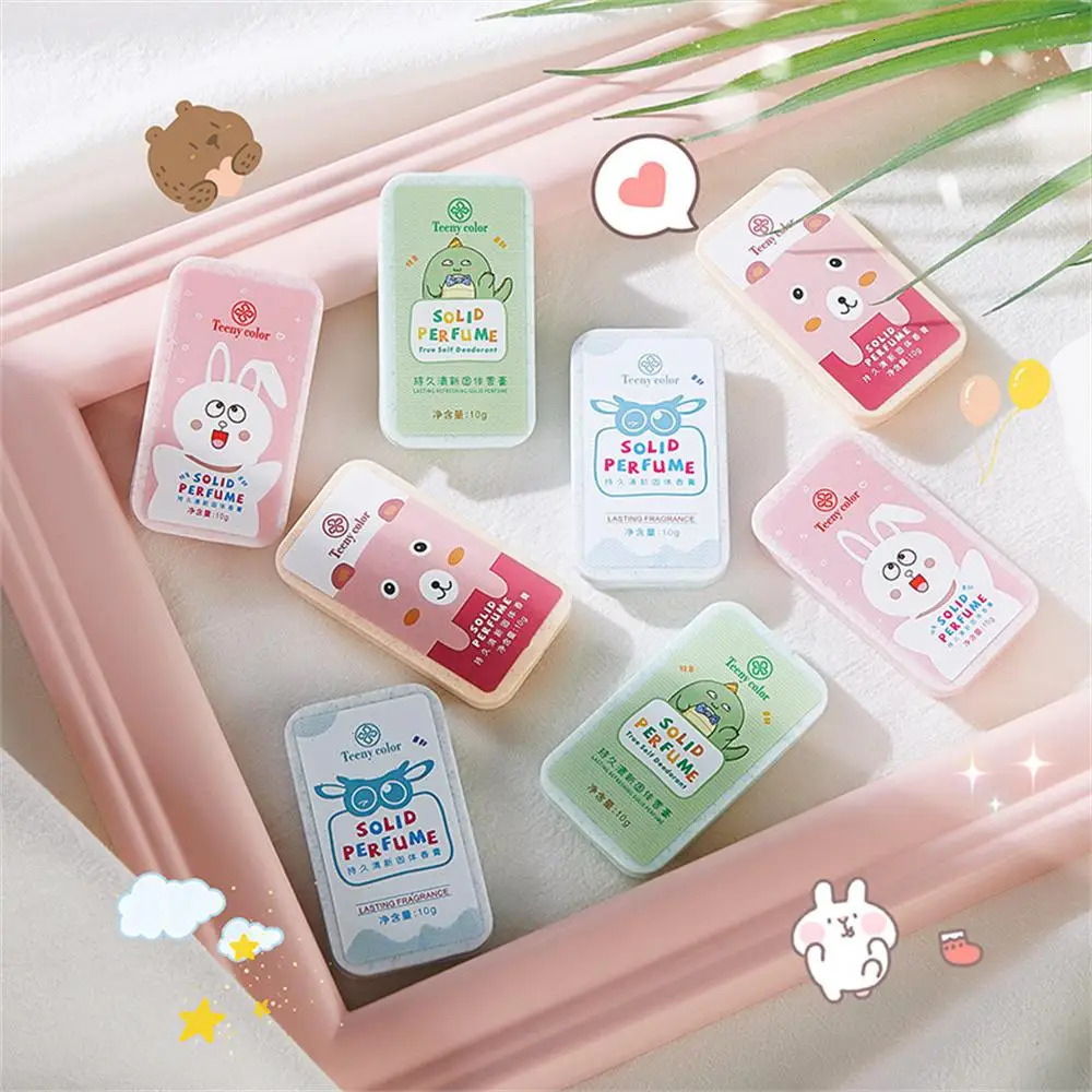 Long-lasting Solid Perfume Balm Mens And Womens Fresh Portable Light Milk Peach Fragrance Solid Balm Body Antiperspirant 240626